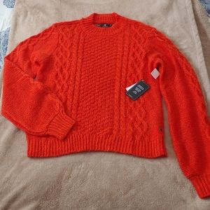 NEW Volcom red/orange Helloooo sweater